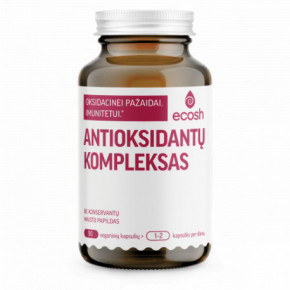 Ecosh Antioxidant Complex Antioksidantų kompleksas 90 kapsulių