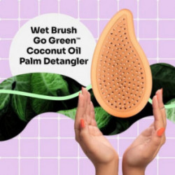 WetBrush Go Green Palm Delne telpantis šepetys su arbatmedžių aliejumi Tea Tree Oil 