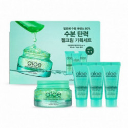 Holika Holika Aloe Soothing Essence 80% Moist Firming Gel Cream Set Drėkinamasis veido gelio kremo 60ml + 3x20ml Rinkinys