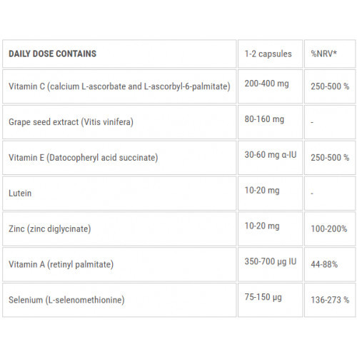 Ecosh Antioxidant Complex Antioksidantų kompleksas 90 kapsulių