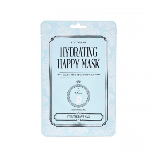 Kocostar Hydrating Happy Mask Intensyviai drėkinanti veido kaukė 1vnt.