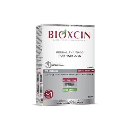 Bioxcin Dermagen Shampoo for Hair Loss Šampūnas nuo plaukų slinkimo normaliems/sausiems plaukams 300ml