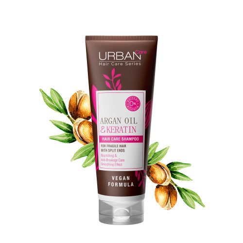 Urban Care Argan Oil & Keratin Hair Shampoo Šampūnas plaukams su argano aliejumi ir keratinu 250ml