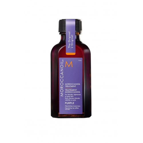 Moroccanoil Treatment Purple Argano aliejus šviesiems, šviesintiems ir žiliems plaukams 50ml