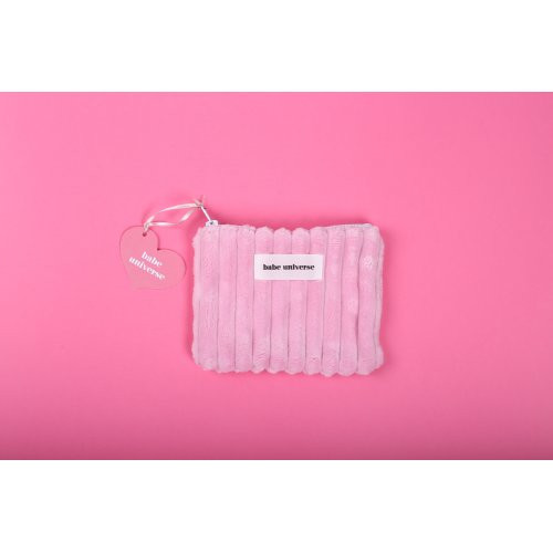 Babe Universe Baby Pink Pouch S Rankų darbo kosmetinė Pink