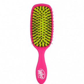 WetBrush Retail Shine Enhancer Brush Matu suka ar meža cūkas sariem Pink