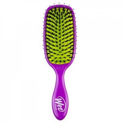 WetBrush Shine Enhancer Brush Plaukų šepetys su šerno šereliais Black