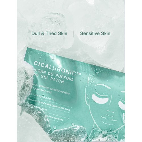 Mizon Cicaluronic Vegan De-Puffing Eye Gel Patch Paakių padeliai 42vnt