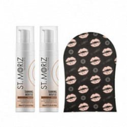 St. Moriz Professional Tanning Mousse Medium Vidutinio atspalvio putos (2 vnt) + pirštinė DOVANŲ