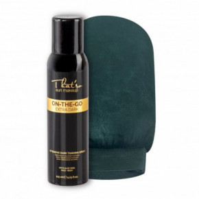 That'so Sun Makeup On-the-Go Extra Dark (DHA 10%) Self-tanning Spray + Mitt Purškiamas savaiminis įdegis + pirštinė