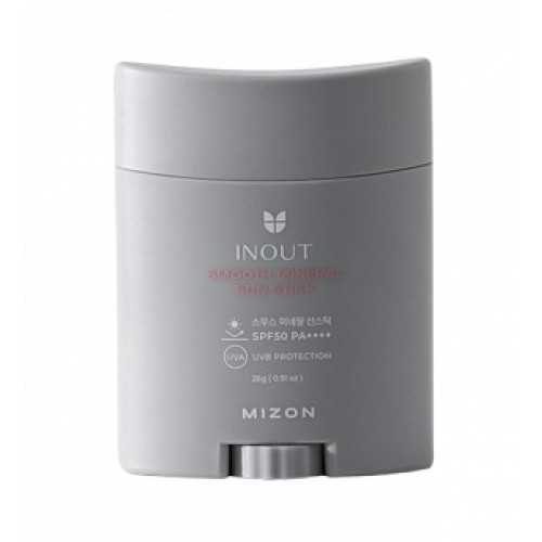 Mizon Inout Smooth Mineral Sun Stick SPF50 PA++++ Apsauginis pieštukas nuo saulės 26g
