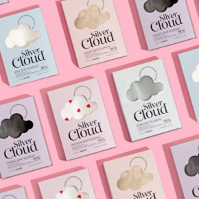 Silver Cloud Satin Pillowcase Infused with Silver Ions Sidabro jonais prisotintas satino pagalvės užvalkalas Silver