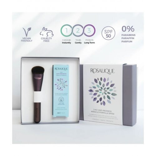Rosalique 3in1 Anti-Redness Gift Set Veido priežiūros rinkinys raustančiai veido odai 30ml