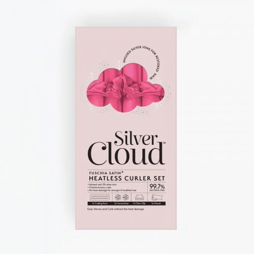 Silver Cloud Heatless Curler Set Plaukų garbanojimo priemonė be karščio Pink