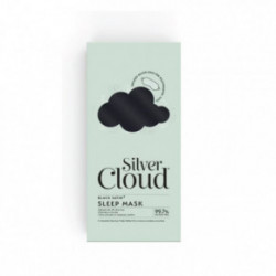 Silver Cloud Black Satin Sleep Mask Satino miego akiniai 1vnt.