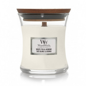 WoodWick White Tea & Jasmine Candle Žvakė Medium