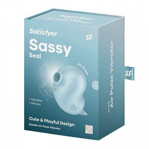 Satisfyer Sassy Seal Double Air Pulse Vibrator Klitorio stimuliatorius 1vnt.