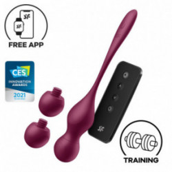 Satisfyer Love Birds Vary Connect App Vibrating Kegel Balls Dubens dugno raumenų treniruoklis 1vnt.