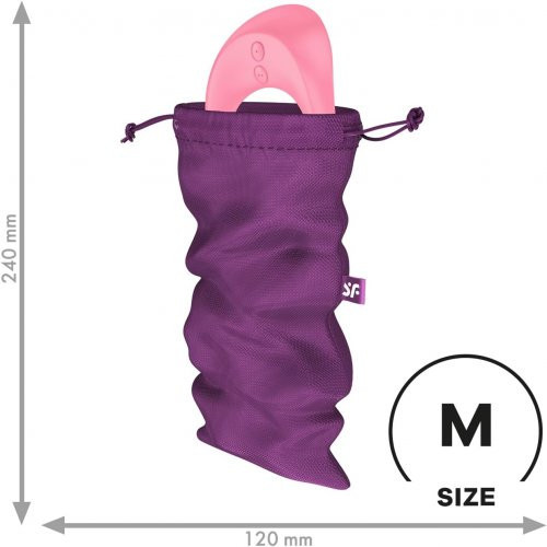 Satisfyer Treasure Bag Purple Sekso žaislų laikymo maišelis M 