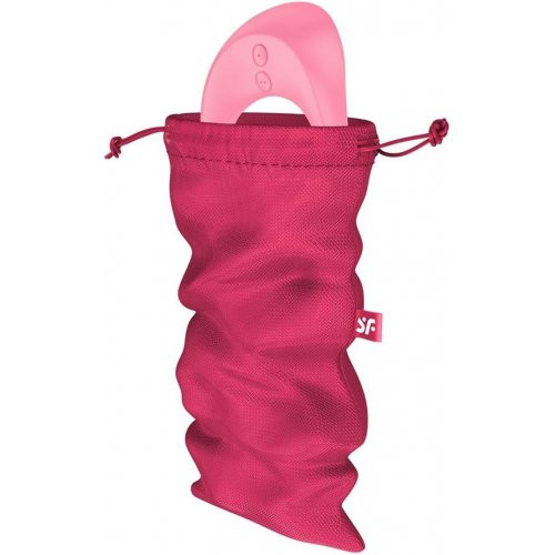 Satisfyer Treasure Bag Pink Sekso žaislų laikymo maišelis M 