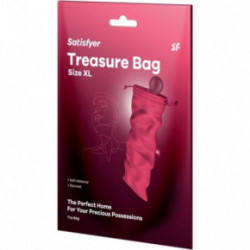 Satisfyer Treasure Bag Pink Sekso žaislų laikymo maišelis M 