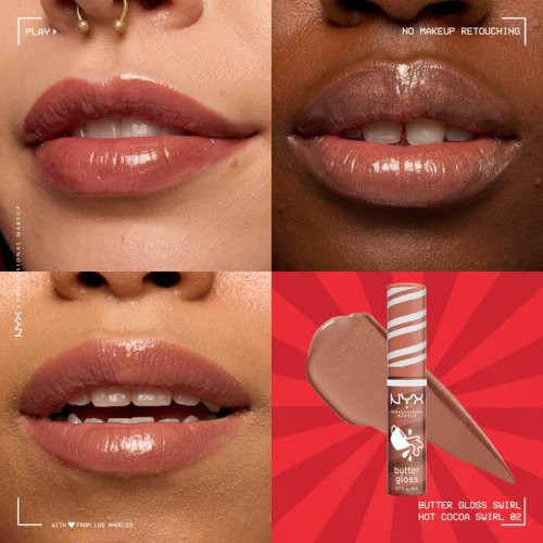 NYX Professional Makeup Butter Lip Gloss Swirl Lūpų blizgis 8ml