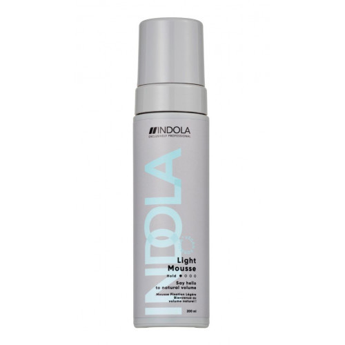 Indola Volume Light Mousse Švelnios fiksacijos putos 200ml