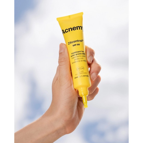 Acnemy Zitcontrol Blemish Control Moisturizer SPF50 Kremas aknės paveiktai odai su apsauga 40ml