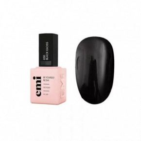 E.Mi Gel Polish Black Gloss Gēla laka 9ml