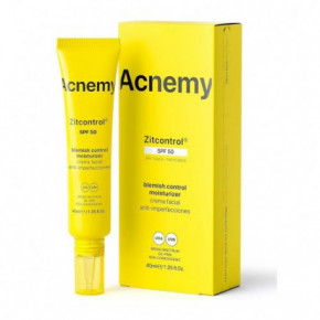 Acnemy Zitcontrol Blemish Control Moisturizer SPF50 Kremas aknės paveiktai odai su apsauga 40ml