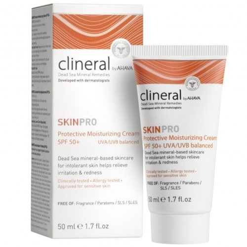 Ahava Clineral SkinPro Protective Moisturizing Cream SPF50 Apsauginis drėkinamasis kremas 50ml