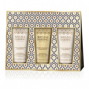 Baylis & Harding Sweet Mandarin & Grapefruit Indulgent Hand Trio Gift Set Rankų kremų rinkinys