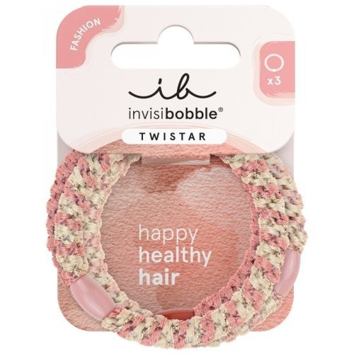 Invisibobble Twistar Braids Gumytės plaukams Blush