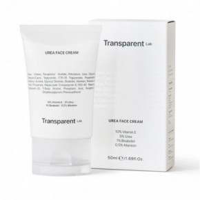 Transparent Lab Urea Face Cream Niisutav näokreem 5% uureaga 50ml