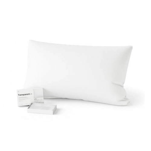 Transparent Lab Tewl Prevention Pillowcase Pagalvės užvalkalas White