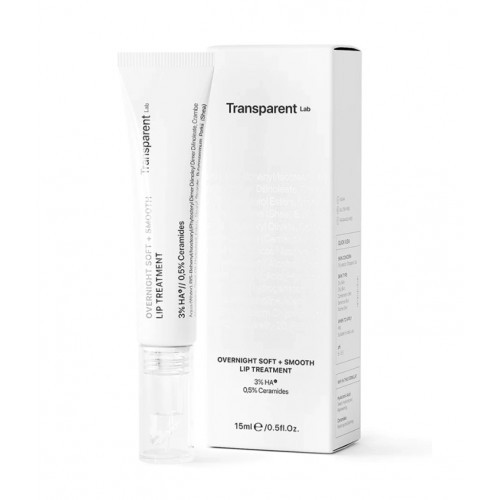 Transparent Lab Overnight Soft + Smooth Lip Treatment Naktinė kaukė sausoms lūpoms 15ml