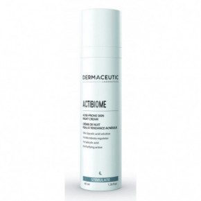 Dermaceutic Actibiome Acne-Prone Skin Night Cream Naktinis veido kremas aknės pažeistai odai 40ml