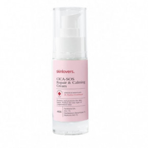 Skinlovers Cica Sos Repair & Calming Cream Atkuriamasis, raminantis veido kremas 30ml