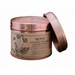 Monsi Aromatic Candle Black Amber With Wild Violet Aromatinė žvakė Juodasis gintaras ir laukinė žibutė 100ml