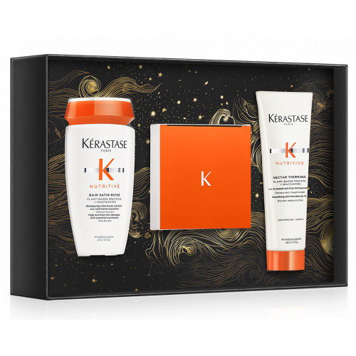 Kérastase Nutritive Riche Holiday Gift Set 2024 Drėkinamasis plaukų priemonių rinkinys