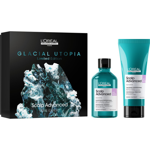 L'Oréal Professionnel Glacial Utopia Anti - Discomfort DUO Galvos odą raminantis komplektas