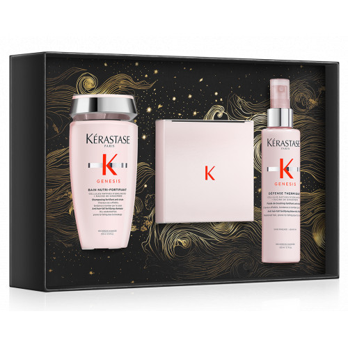 Kérastase Genesis Mask Holiday Gift Set 2024 Plaukus stiprinantis rinkinys nuo plaukų lūžinėjimo