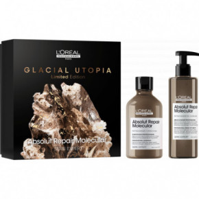 L'Oréal Professionnel Glacial Utopia Absolut Repair Molecular DUO Plauko struktūrą atstatančių priemonių rinkinys