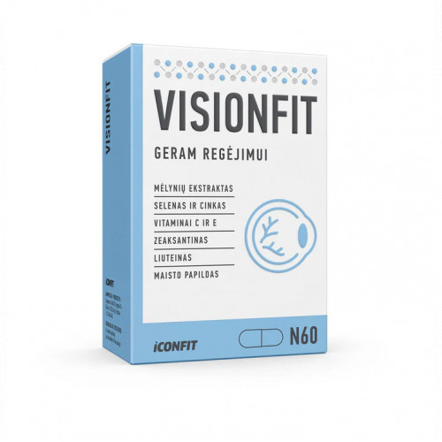 Iconfit Visionfit Complex Capsules Kompleksinis produktas akims 60 kapsulių