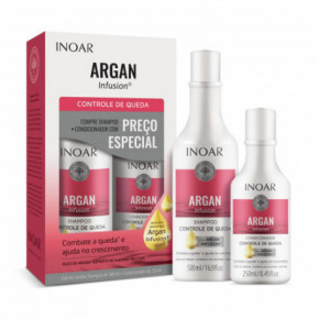 Inoar Argan Infusion Loss Control Duo Kit Plaukų slinkimą stabdančių priemonių rinkinys 250ml + 500ml