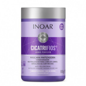 Inoar CicatriFios Perfect Blond Mask Geltonus tonus neutralizuojanti kaukė šviesiems plaukams