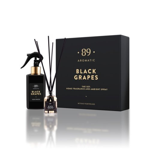 Aromatic 89 The Set: Home Fragrance & Spray Namų kvapo rinkinys Black Grapes (Elite)