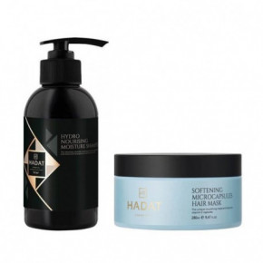 KlipShop Hadat Cosmetics Softening Microcapsule Hair Mask and Hydro Nourishing Moisture Shampoo Set Plaukų priežiūros rinkinys