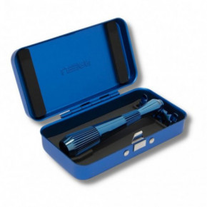 Leaf Shave Single Edge Case Ühe teraga raseerija ümbris Blue