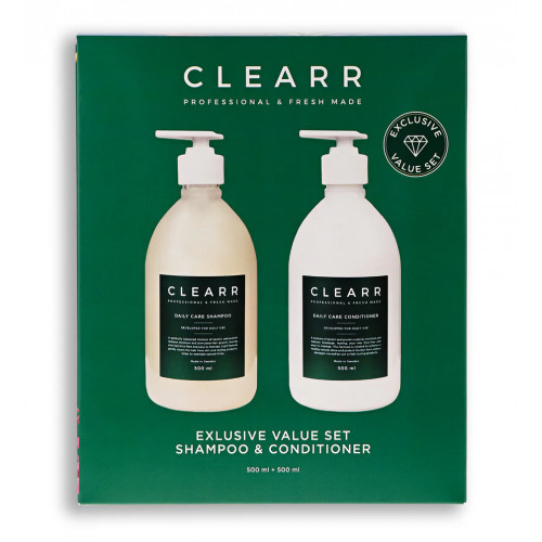 CLEARR Daily Care Hair Set Kasdieninis plaukų priežiūros rinkinys 2x500ml